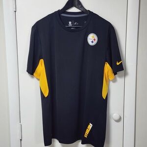 NEW Nike Pittsburg Steelers Training Shirt, fitted, DryFit, Men Size L